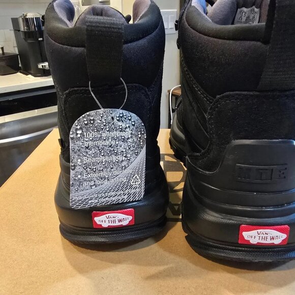 Vans MTE Crestline Waterproof Black Hiking Boots Shoes Men's Size 13 NEW - Picture 6 of 9